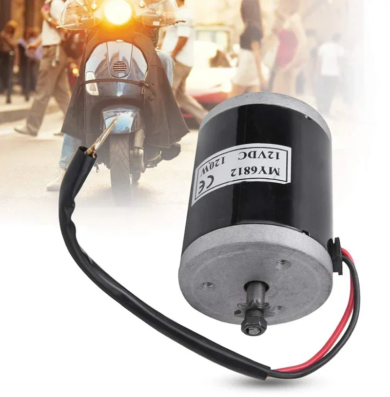 MY6812 150W 120w 100W DC 12V/24V high speed motor , small dc brush motor, Brush Motor with belt pulley for Electric Motor