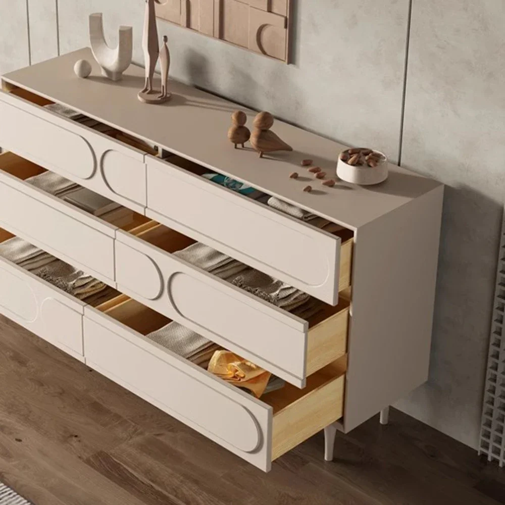 خزائن غرفة المعيشة للفتيات الفاخرة الحديثة الثقيلة غرفة نوم خزانة بيضاء أدراج تخزين الشمال أثاث المدخل Meubles Maison #4