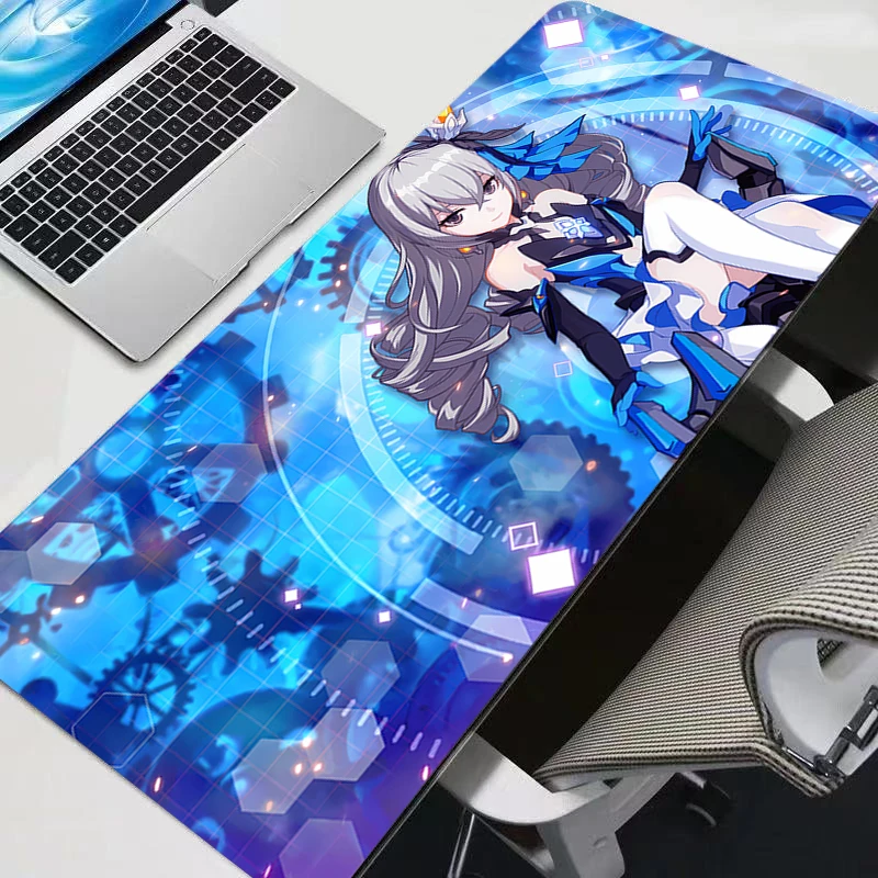 

Gaming Mouse Pad Large Computer Mousepad Desk Mat H-honkai Impact 3 HD Print Anime Carpet Keyboard Gamer Accessories Table Pad