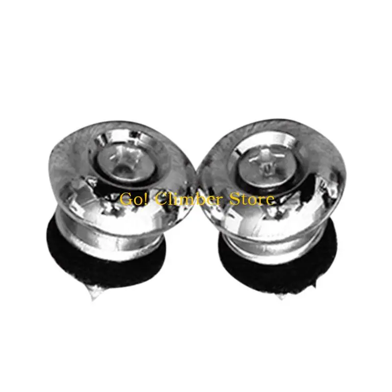 

Q84C 2 шт., металлические штифты для гитарного ремня, кнопки для ремня с винтами и фетровыми подушками