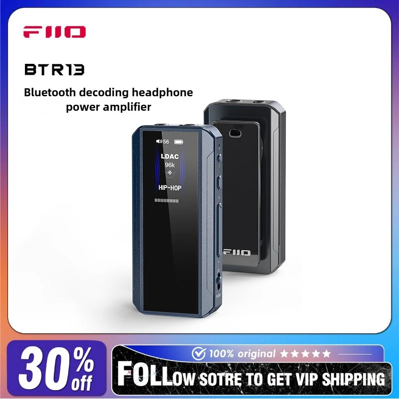 

FiiO BTR13 HIFI Bluetooth усилитель для наушников 0,96-дюймовый цветной экран LDAC двойной CS43131 3,5/4,4 мм выход автомобильные аксессуары на заказ