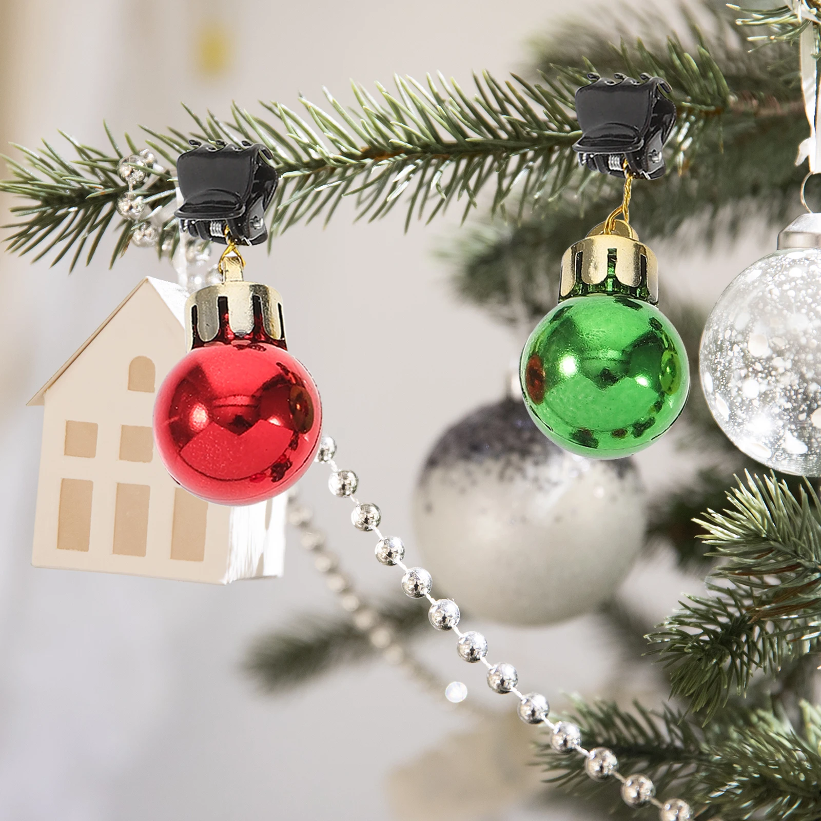 

40 Pcs Christmas Beard Clip Decor Ornaments Decoration Decors Clips Decorations