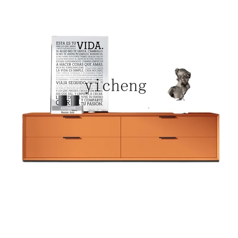 

XL Light Luxury Chest of Drawers Simple Modern Four-Bucket Cabinet Cabinet Drawer Storage Living Room Solid Wood Sideboard