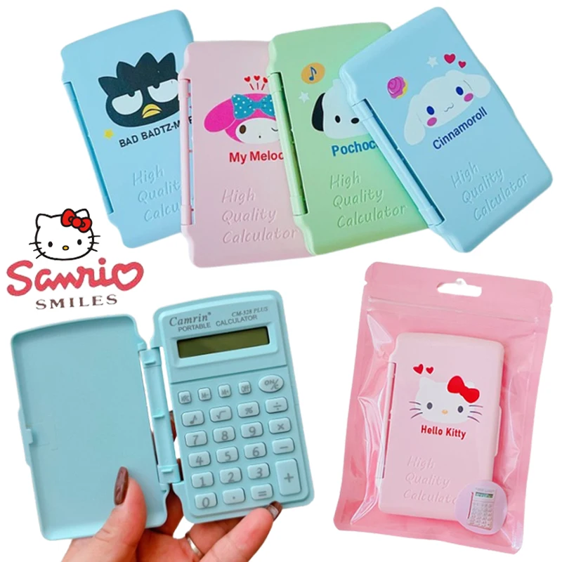 

Sanrio Hello Kitty Melody Calculators Cartoon Creative Student Stationery Accounting Tool Mini Portable Office School Supplies