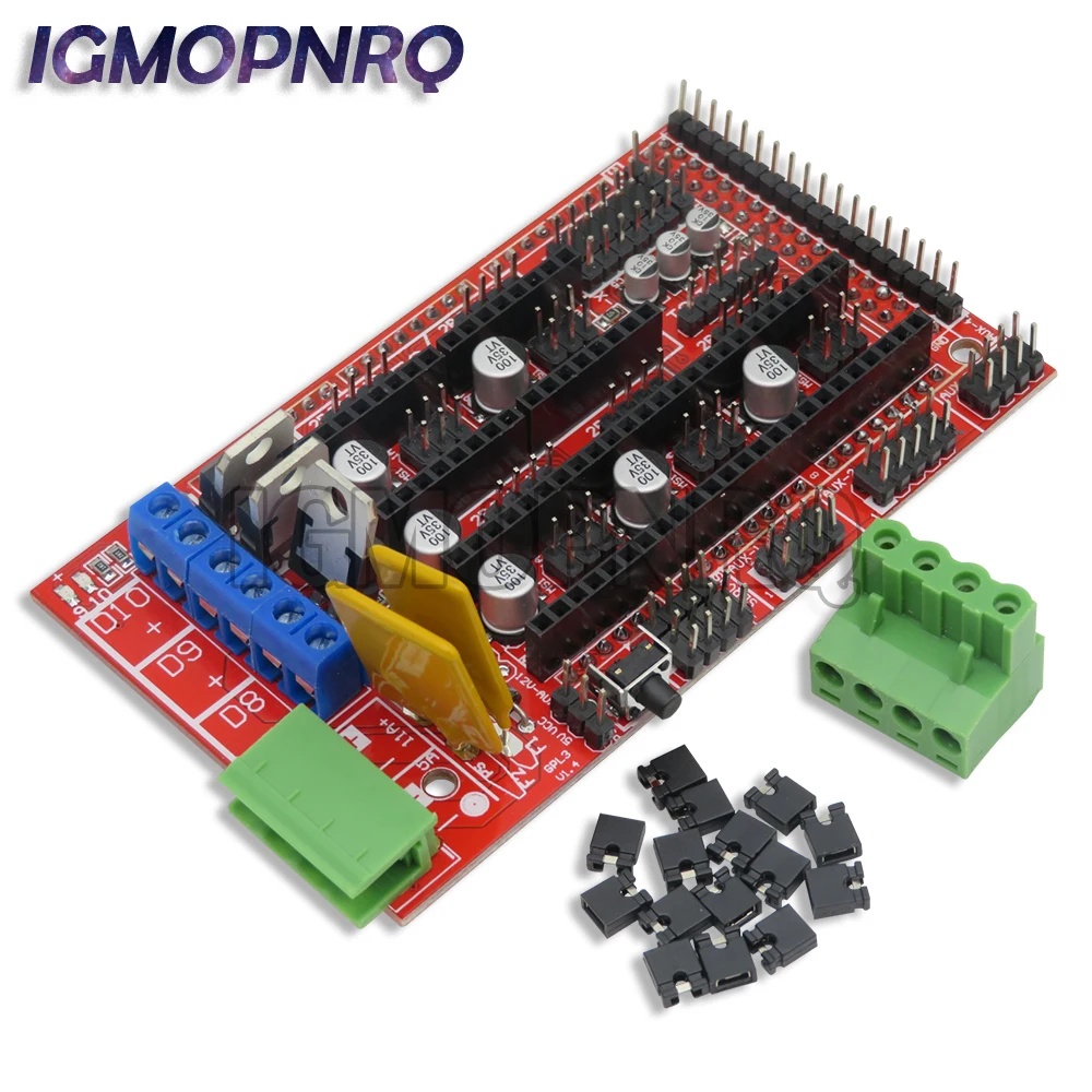 RAMPS 1.4 Panel Part Mother board 3D Printers Parts Shield Controls for Reprap Mendel Prusa Support for Devlepment Board GOHJMY