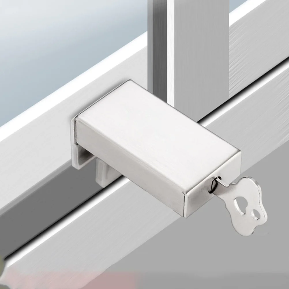 

1 Set Plastic Window Lock Buckle Ultra-Thin Safe Childproof Window Lock Kids Protective Buckle For Sliding Doors Windows Home