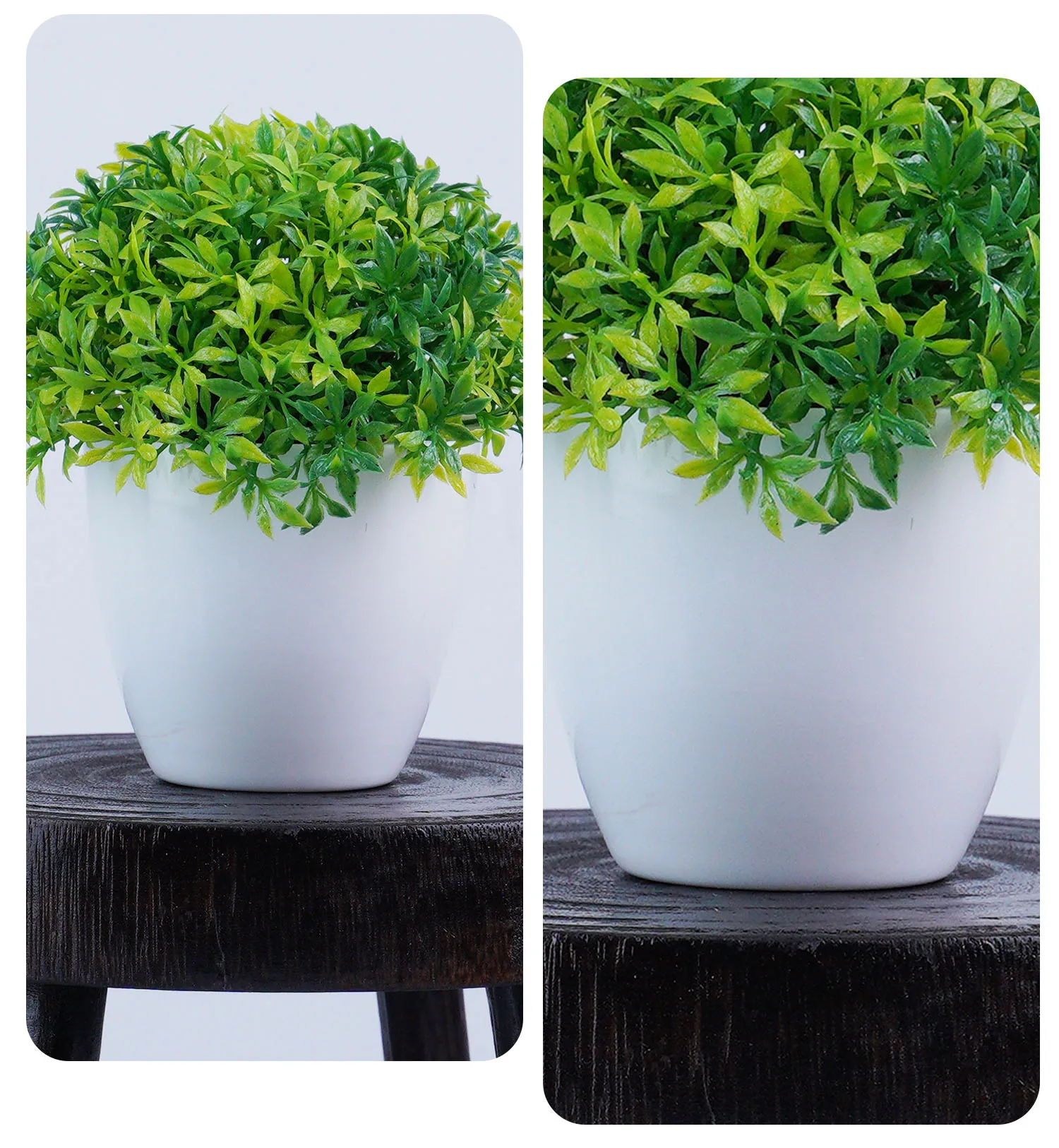 Artificial Green Plants Bonsai Table Potted Ornaments Simulation Pot Plants Fake Flowers for Hotel Office Home Garden Decor
