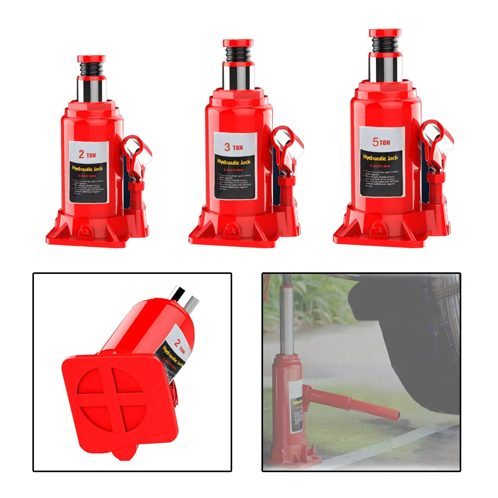 Portable Automotive Jack Handcranked Hydraulic Jack for Truck Van