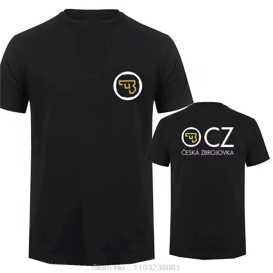 

2026 New CZ Ceska Zbrojovka Czech Firearms T Shirt Tops Summer Short Sleeve T-shirt Cotton Tshirt clothing