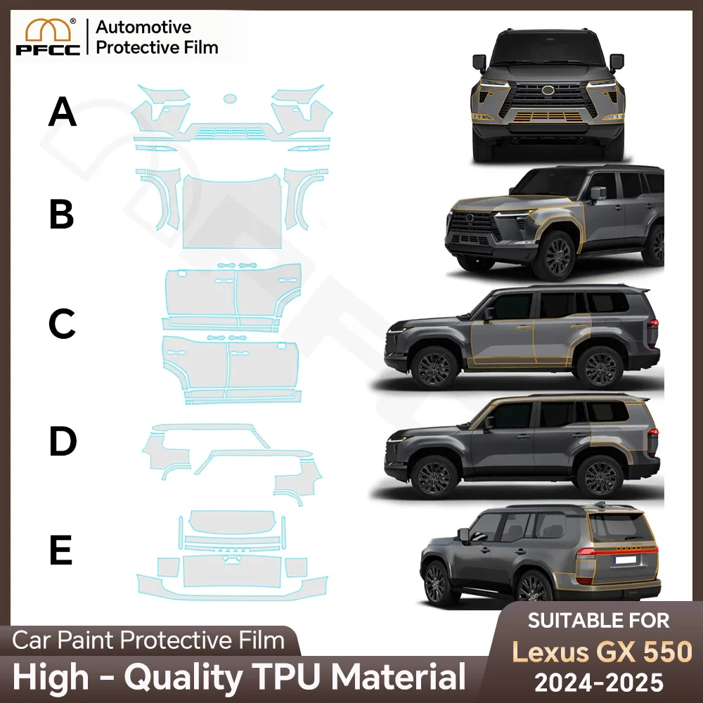 

Car Paint Protection Film Sticker Body Bra Kit Sticker Anti-scratch Transparent For Lexus GX 550 Luxury Premium Over 2024 2025