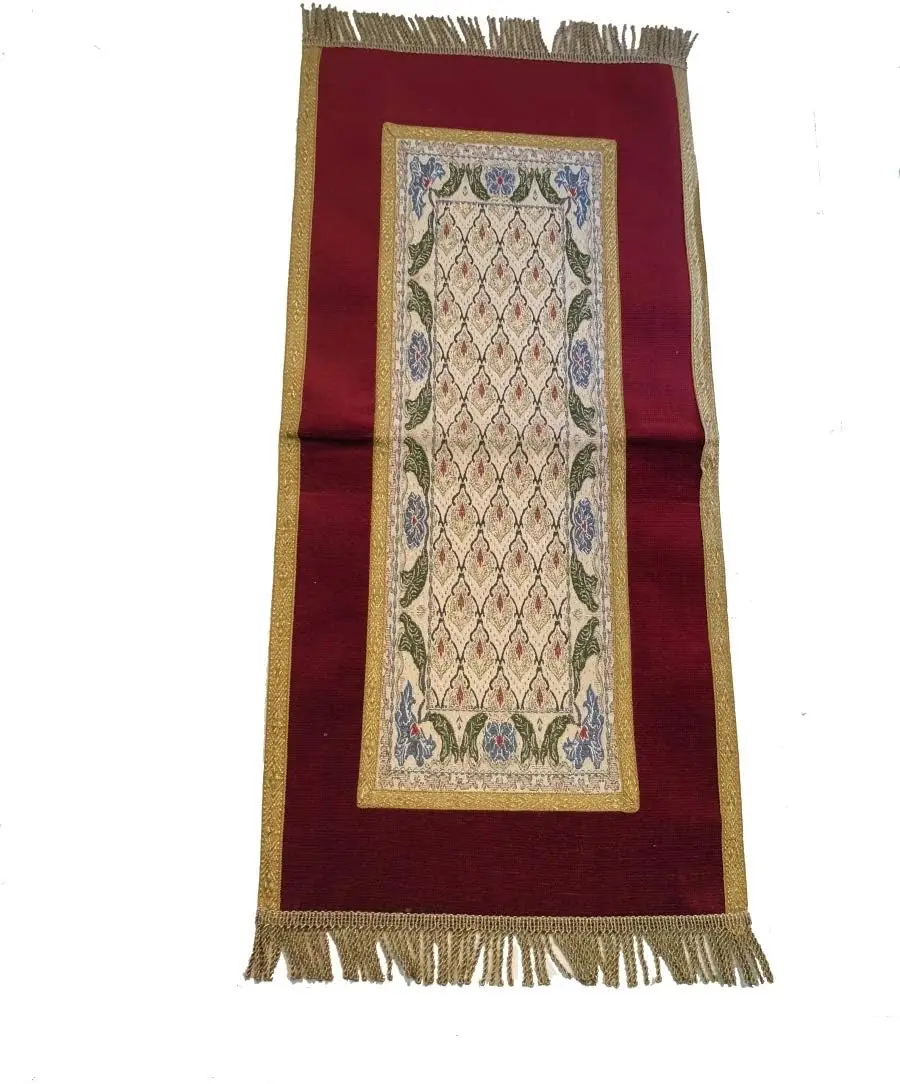 12 x 52 Belgium Fouquete Table Runner44; Burgundy