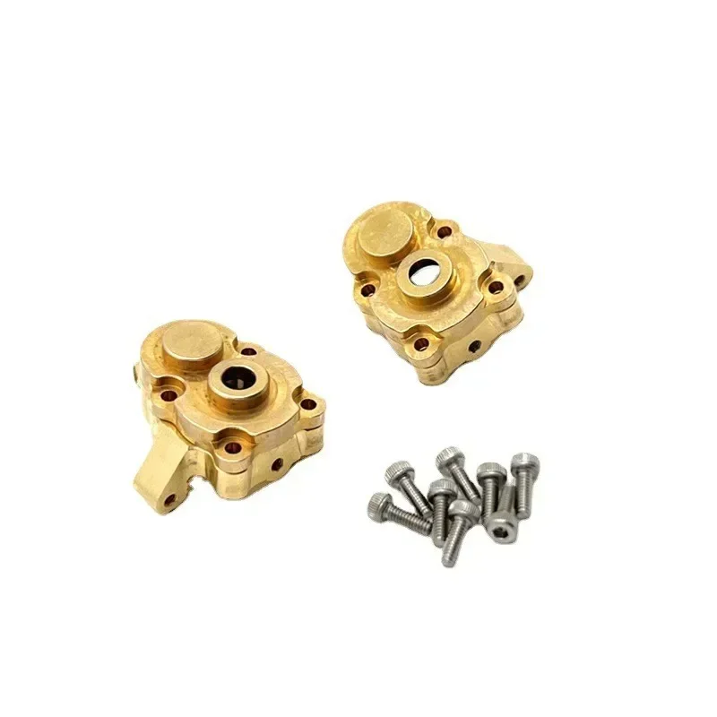 FMS 1/24 Xiaoqi FCX24 RC auto-onderdelen Metalen upgrade Messing stuurkop vooraan