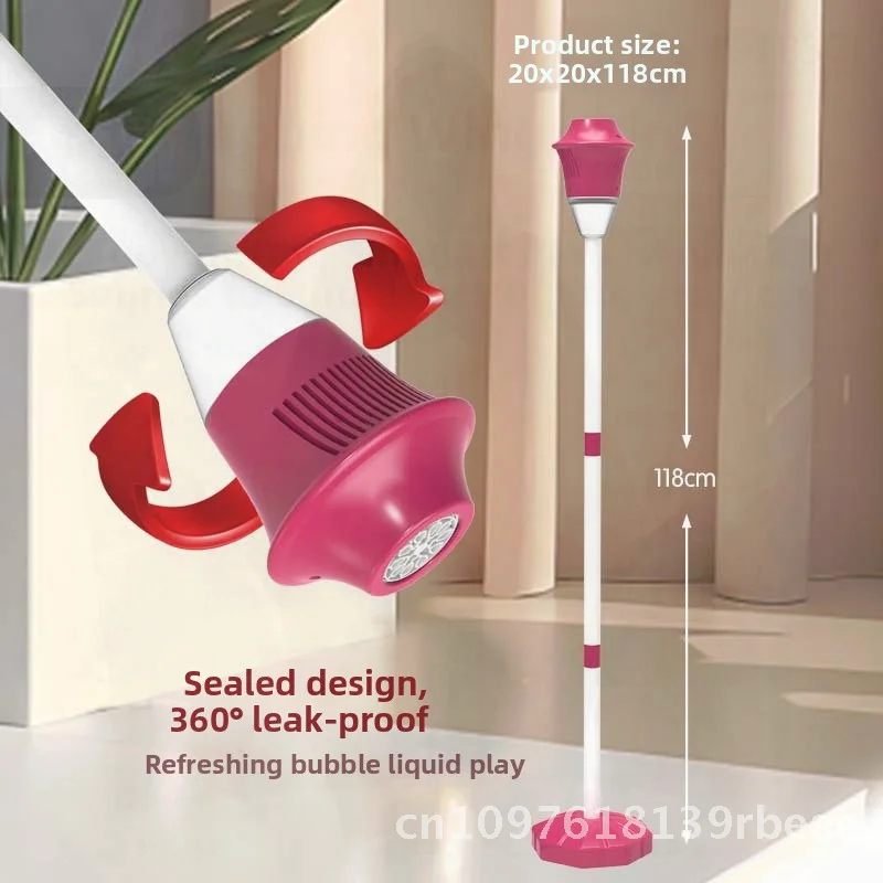 آلة فقاعات أوتوماتيكية قابلة لإعادة الشحن عبر الحدود في الهواء الطلق ضوء الشارع لعبة فقاعات النفخ الكهربائية الممتعة لحفلات التخييم #3