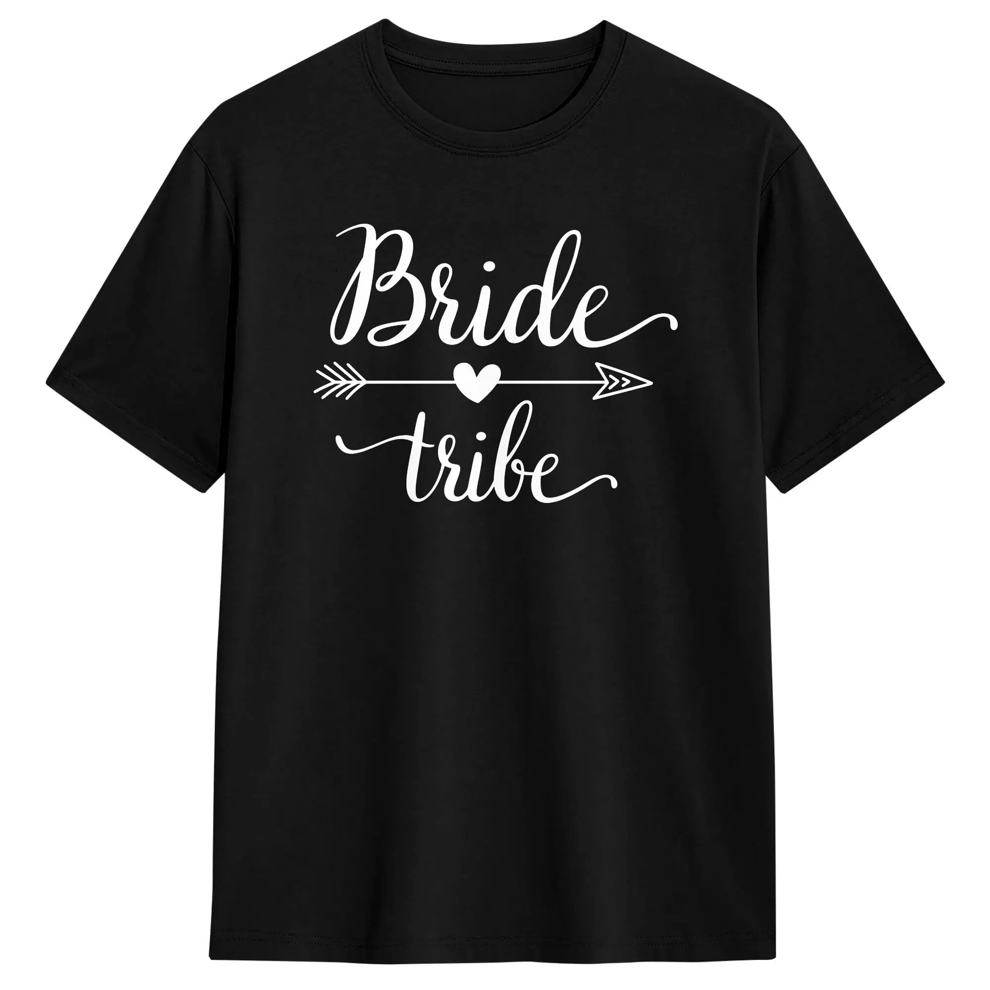 Bride & Bride Squad Tribe Matching T-Shirt Summer  100 Cotton T-Shirts For Men Casual Tee Shirt Short Sleeve Vintage Tops
