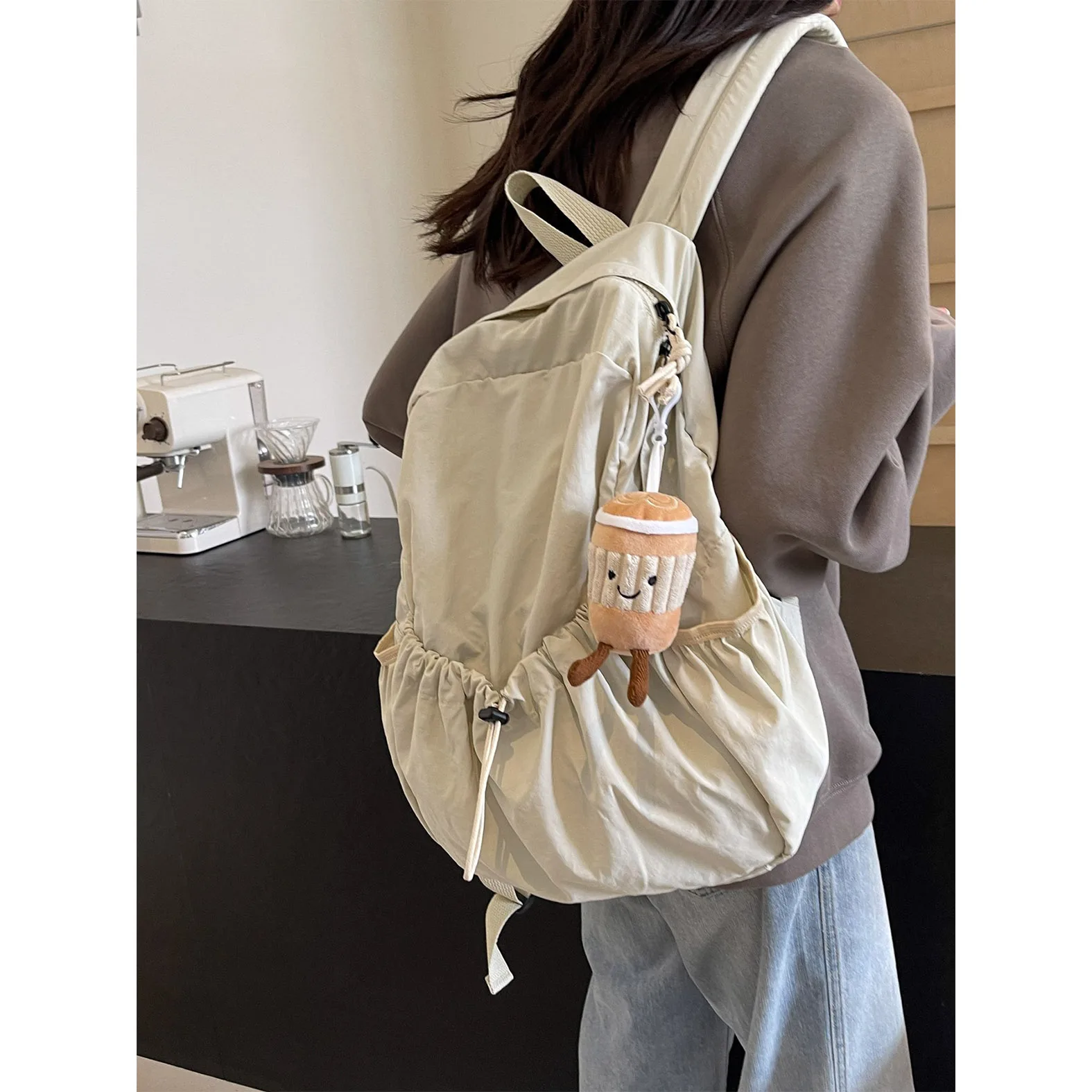 

Student backpack with large capacity 2025 new campus ins versatile Japanese backpack, portable travel outdoor backpack