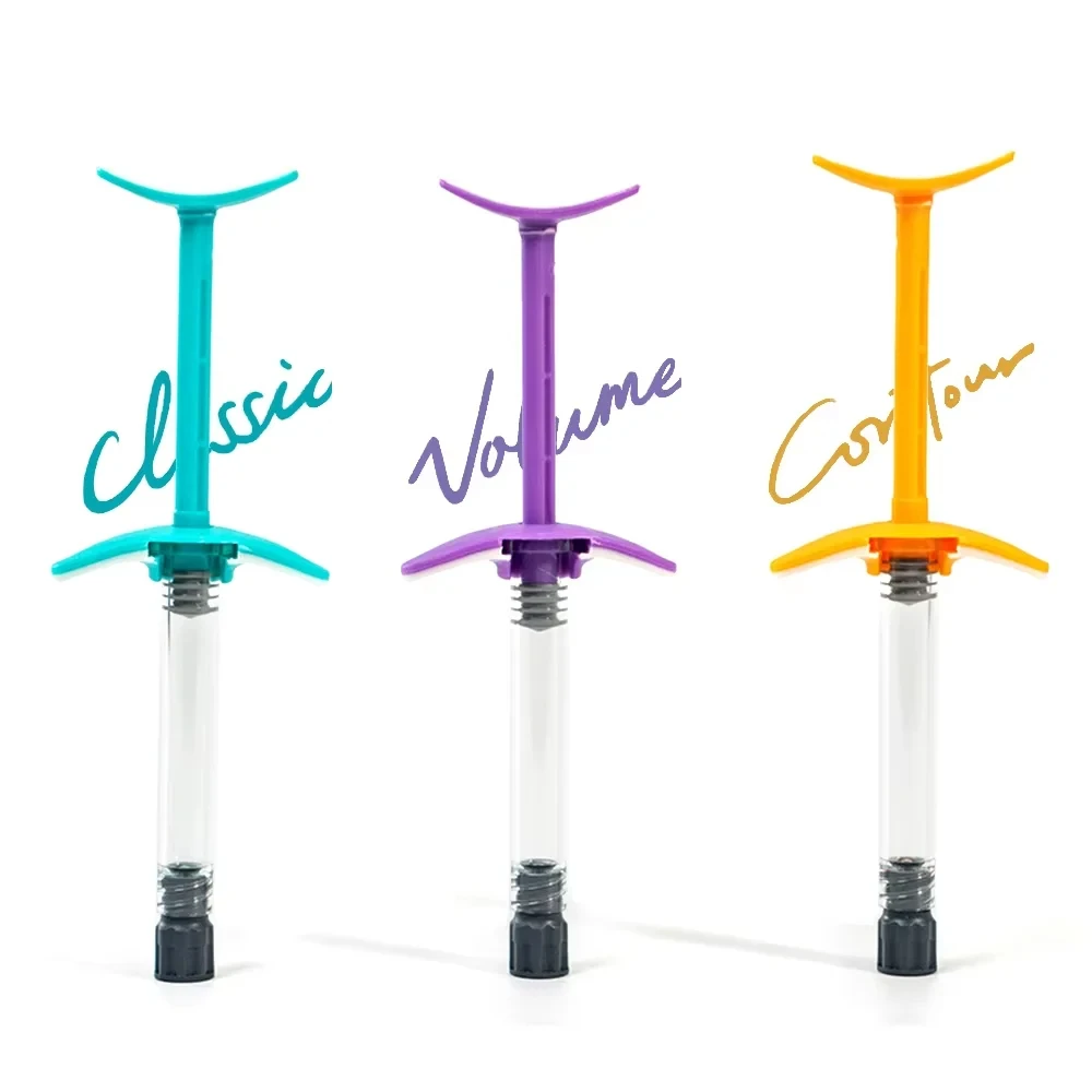 

1ml Yellow/Blue Luer Lock Syringe Hyaluronic Acid Sampler Chromatography Sampling Filler Plastic PP Syringe Injector
