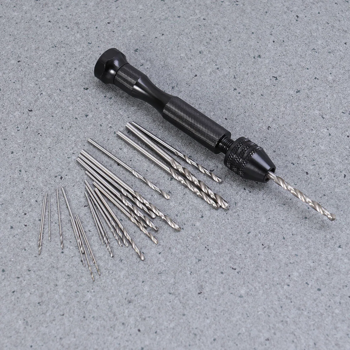 25pcs Hand Twist Drill Set 0.3-3.4Mm Adjustable Pin Vise Precision Tool For Wood Resin Jewelry Modeling Hobby Pin Vise Hand