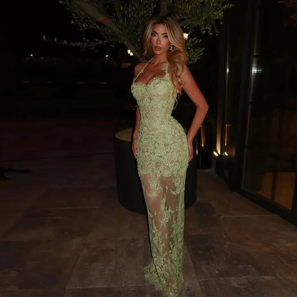 

Женские вечерние платья с милым воротником, сексуальные платья для выпускного вечера без рукавов, длина для мытья полов, коктейльные вечерние халаты De Soirée по индивидуальному заказу 2026