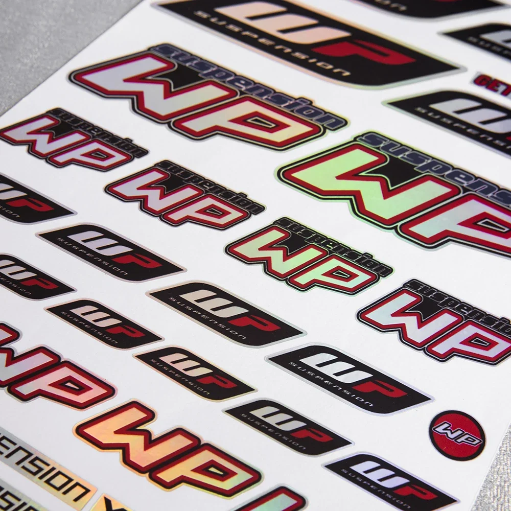 قوس قزح الليزر WP تعليق XACTpro احصل على FORONT ملصق صدمة المثبط ملصق ل Duke KTM كاواساكي هوندا فيسبا دوكاتي