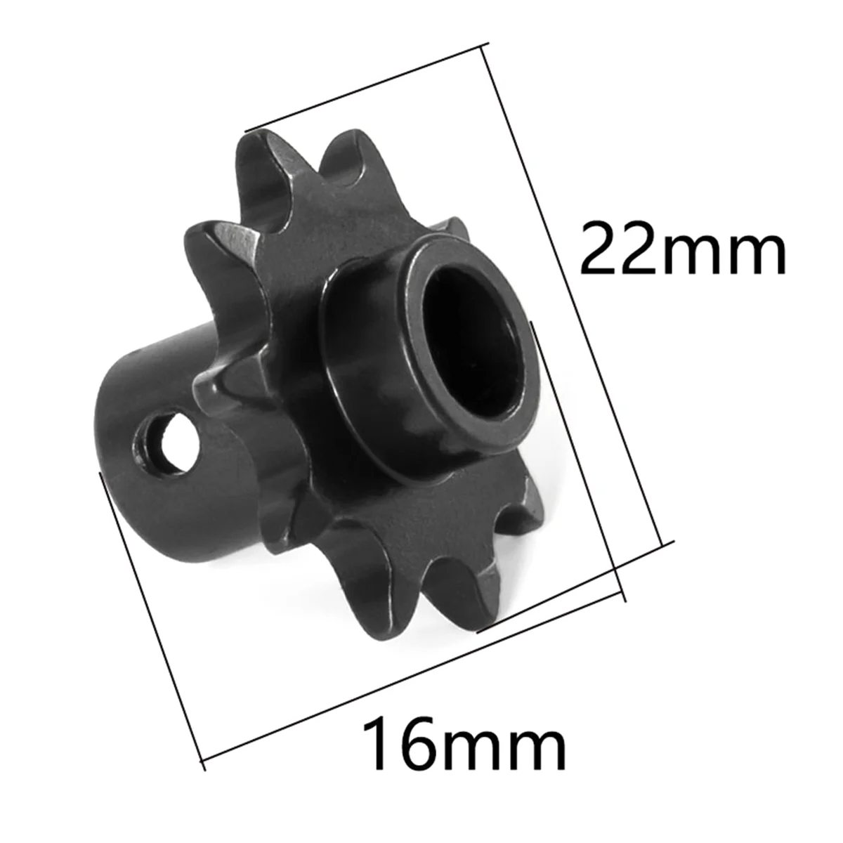 For LOSI 1/4 Promoto-MX Toy Motorcycle Steel Front Chain Sprocket 10T Gear Upgrade Parts Modification