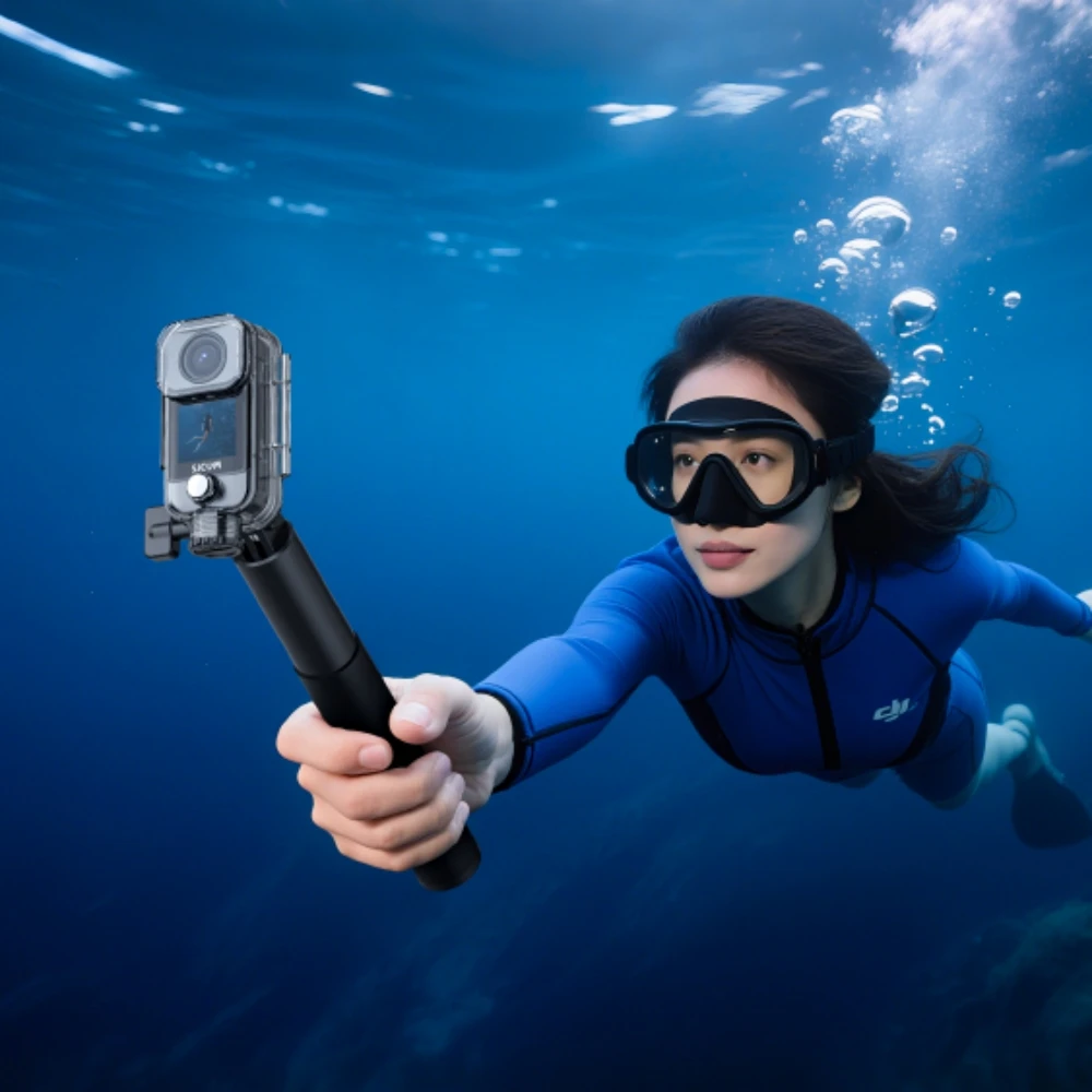 

C400 Thumb Action Camera 4K FHD Image Transmission Remote Control 30M Waterproof 5G WiFi Pocket Camera Sport Action Cam