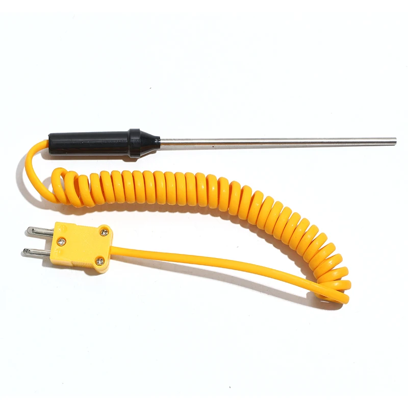 2 Buah Sensor Kawat Pengontrol Suhu Probe Baja Tahan Karat Termokopel Tipe K 100/150/200/300Mm Sensor Suhu