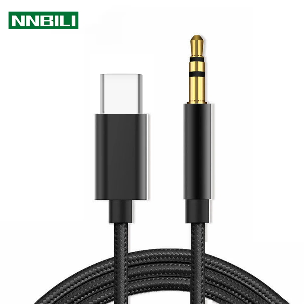 USB Type C to 3.5 MM Jack AUX Cable DAC Type-C Audio Kabel for Car Speaker Headphone Tipo C Auxiliary Adapter Cabo 0.5M 1M 1.5M