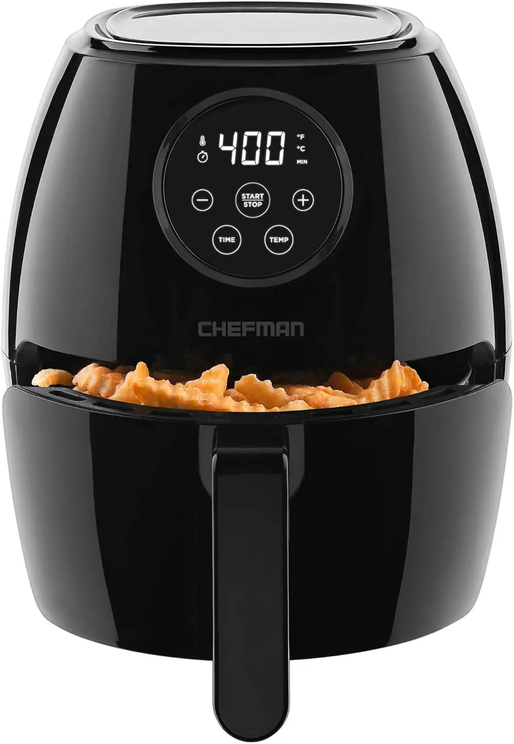 

Small Air Fryer Healthy Cooking, Nonstick, User Friendly and Digital Touch Screen, w/ 60 Minute Timer & Auto Shutoff, Dishwasher