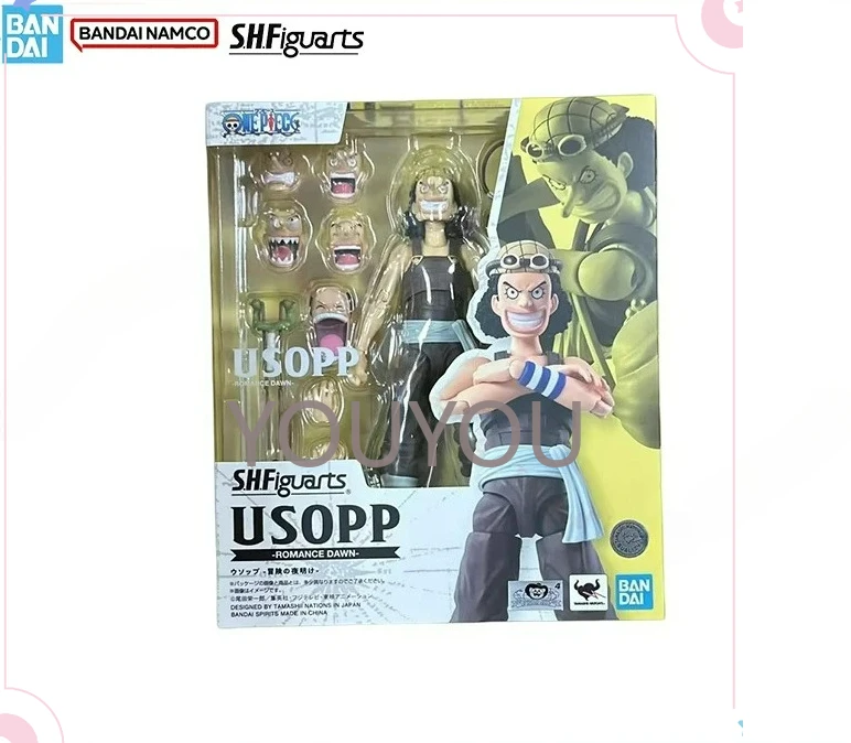 

Wholesale Bandai 100% Genuine One Piece Model Kit Anime Figures SHF Monkey D Luffy Romance Dawn Action Figure