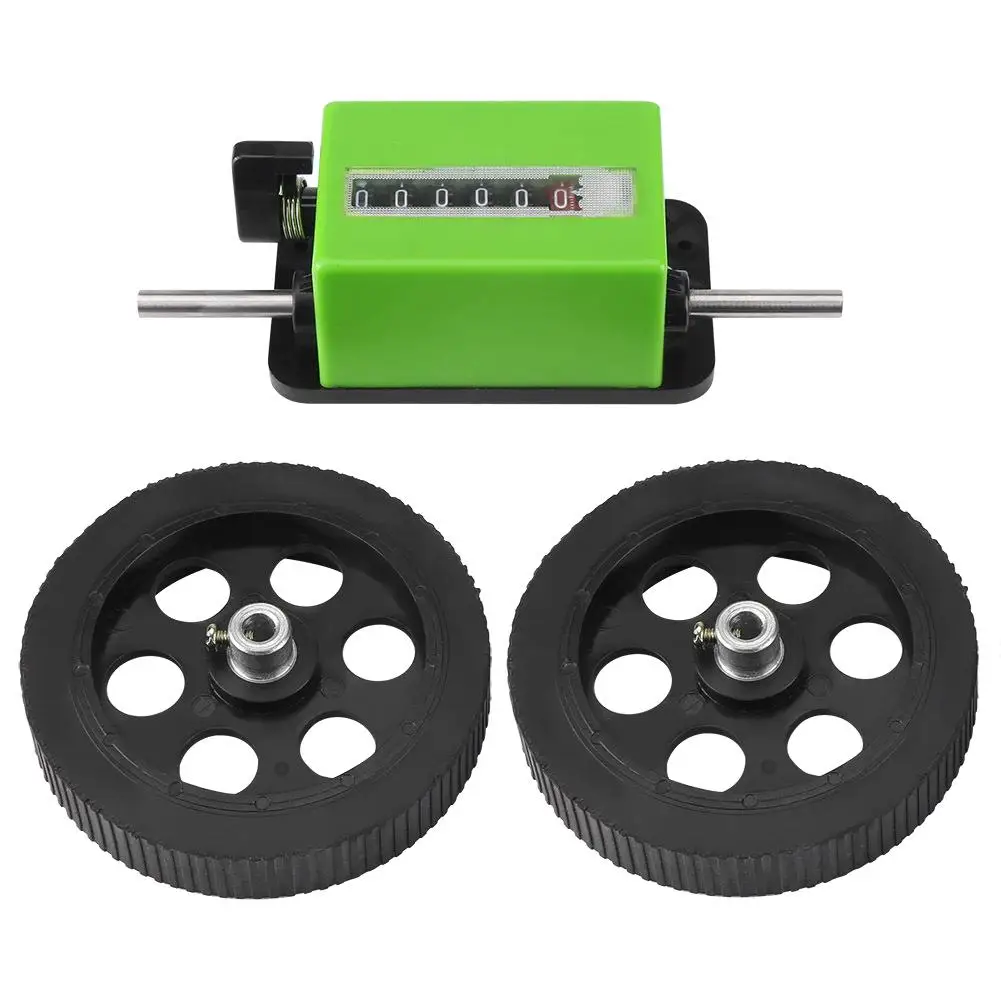 

1pc Length Counter Meter - Green Rolling Wheel Measurement