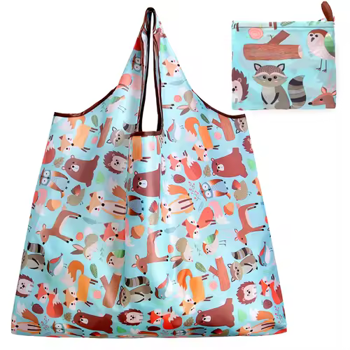 Big Size Thick Nylon Large Tote ECO Reusable Polyester Portable Shoulder Women's Handbags Folding Pouch Shopping Bag Foldable - Image 17