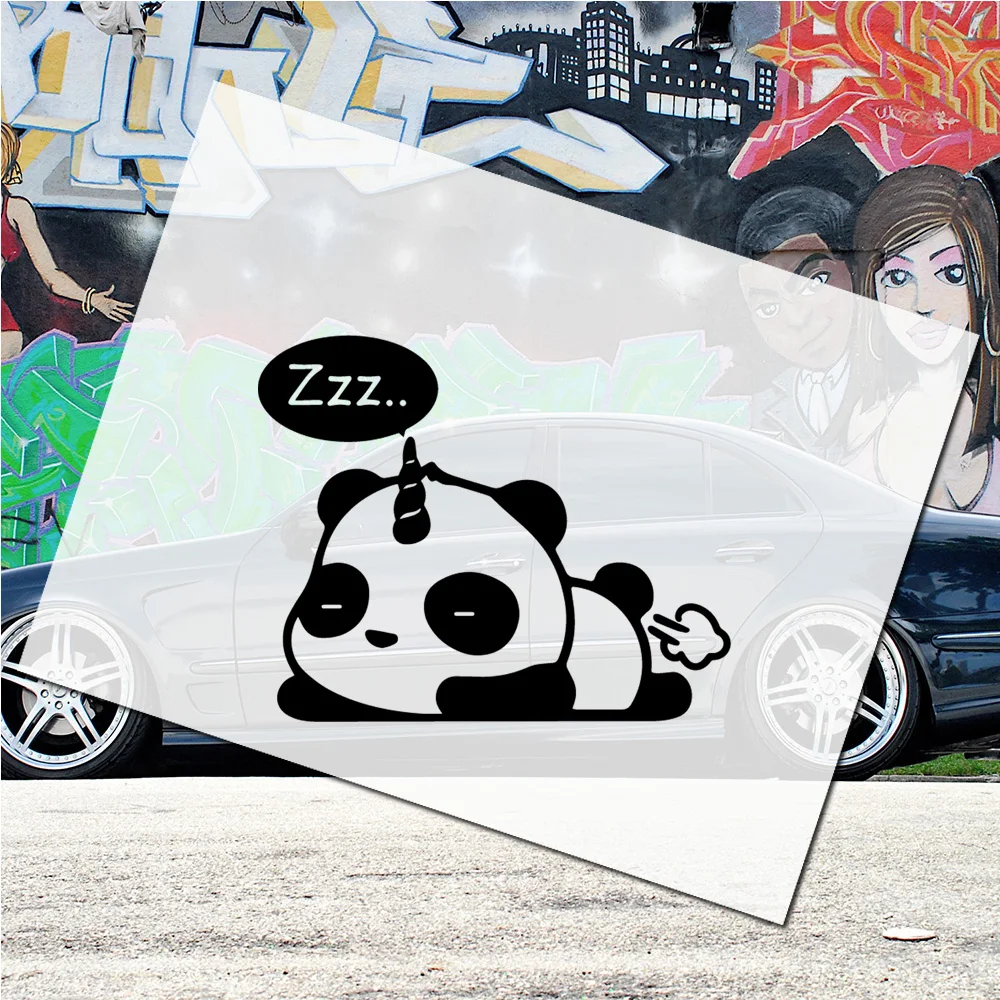 Sleeping pandas Cat Auto Sticker For Truck Window Bumper Suv Door Laptop Kayak Vinyl Decal