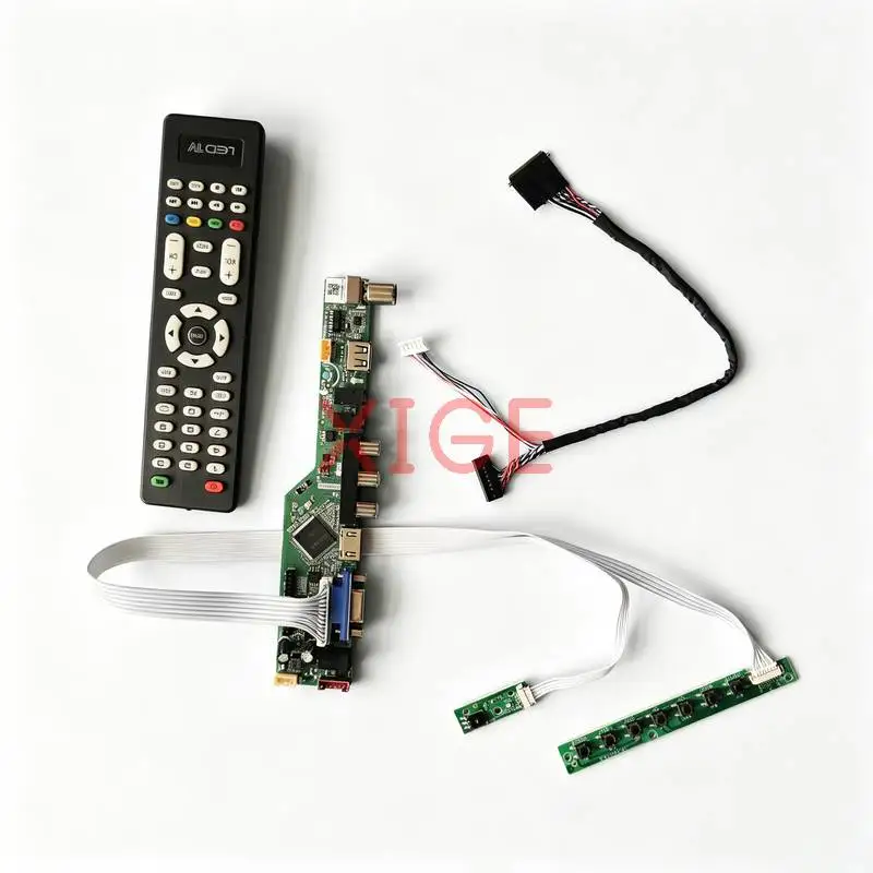 Плата контроллера, совместимая с HB140WX1 HT140WXB CLAA140WB HSD140PHW1, 40-контактный LVDS-дисплей для ноутбука, HDMI+VGA+AV+USB, 1366x768, 1366*768, DIY-комплект