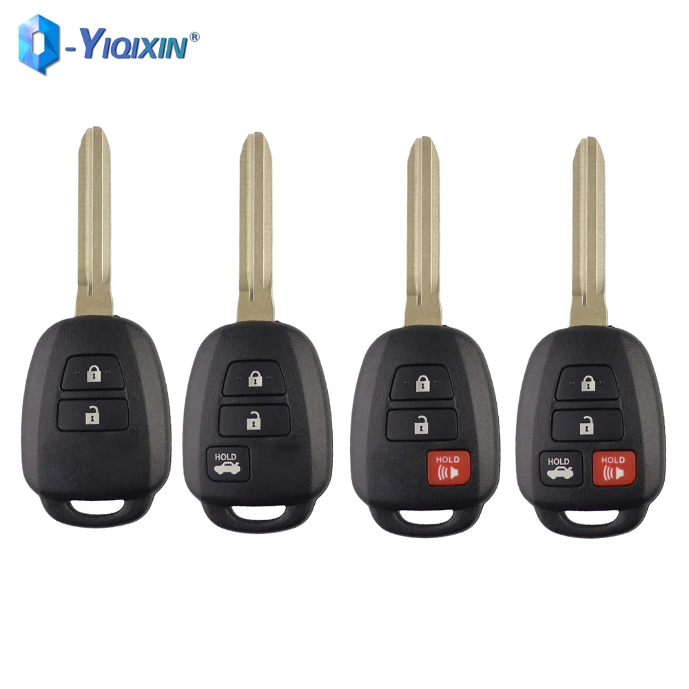 

YIQIXIN 10 PCS For Toyota Camry Prius Reiz Vios RAV4 Crown Corolla 2012 2013 2014 2015 2016 2017 Smart Fob Car Remote Shell Case