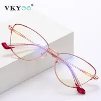 Anteojos de lectura con luz azul para mujer, gafas ópticas de ordenador con ojo de gato, antirreflectantes, graduadas, PFD3030