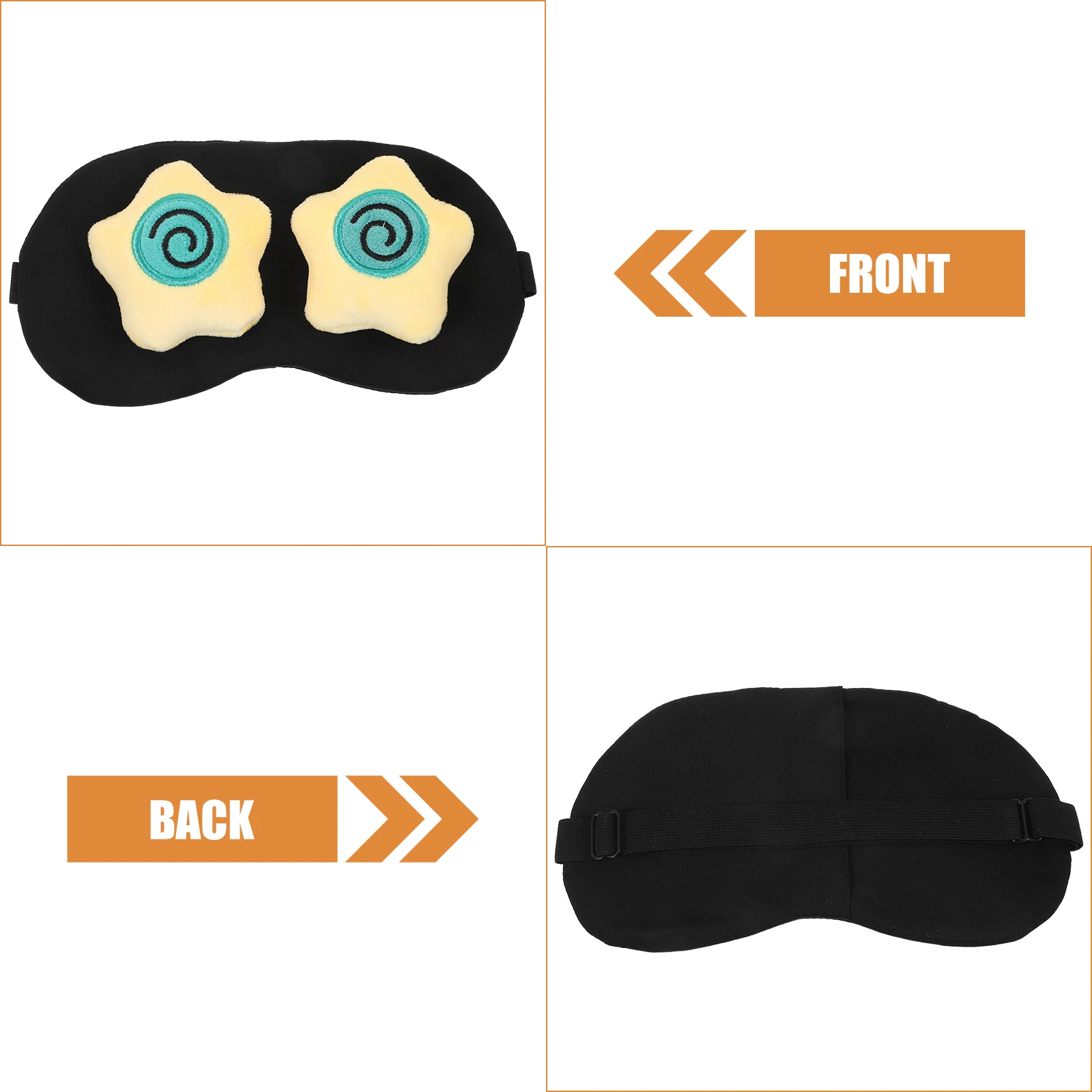 

Sleep Mask Eye Protection Gadget Polyester Blind Fold Breathing Material Travel Nap Eye Covers for Sleeping