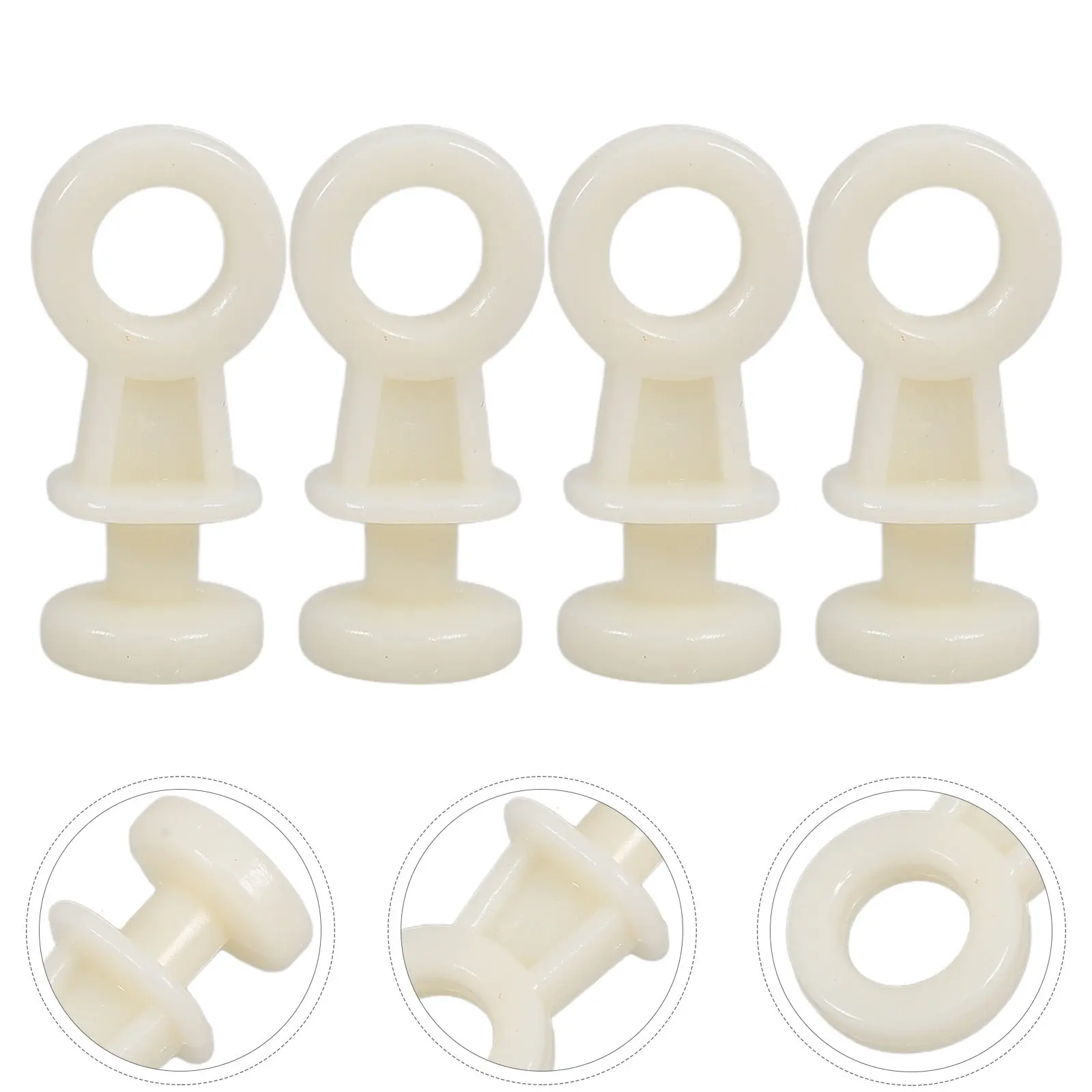 100pcs Plastic Roller Bolt for Window Curtain Track Gliders Slide Rollers Curtain Hooks Accessories for Home Decor
