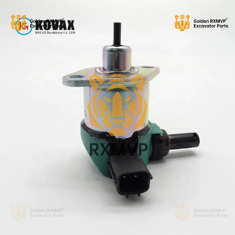 For 17208-60016  stop solenoid valve 12V 24V excavator shutdown switch factory direct sales D1005 fuel power outage RXMVP