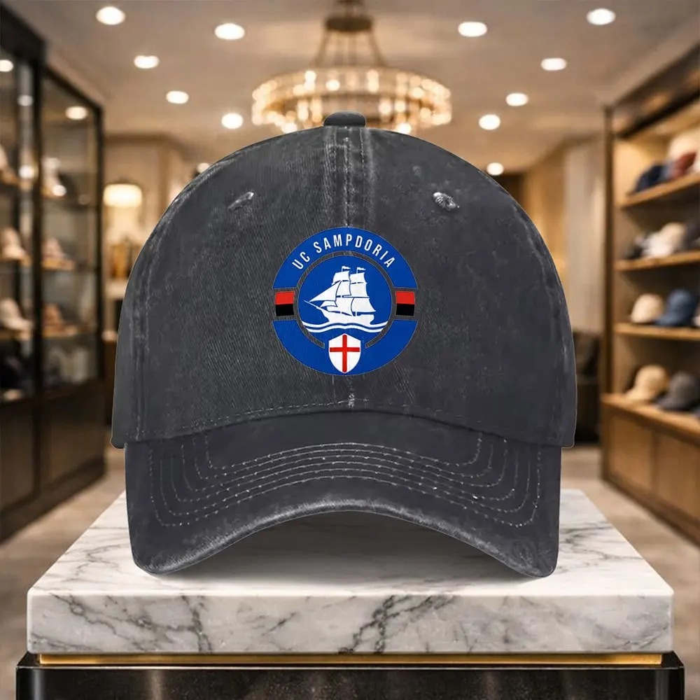 Novo Boné Casual Versátil UC Sampdoria, Design Ajustável, Adequado para Esportes ao Ar Livre e Uso Diário Casual, um Conforto Relaxante