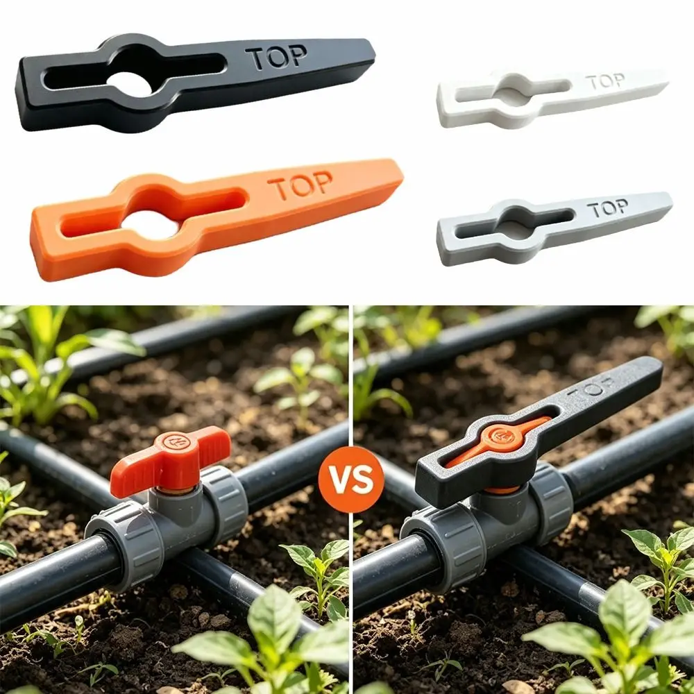 Repair Part Durable Ball Valve Handle Non-Slip Grip Plastic Lever Faucet Lever Easy-to-Use Valve Stem Outdoor Faucet
