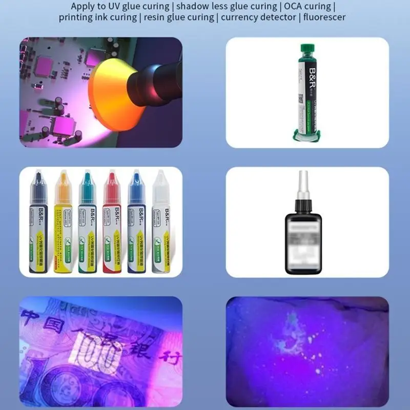Lampada polimerizzazione per incollatura UV 10W LED LED RIPARAZIONE