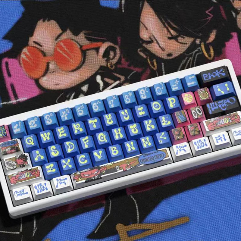 

Creative Universe Ninego Mechanical Keyboard Keycaps Cherry Pbt Sublimation Artist 135keys Accessories For Gamer Desktop Gifts