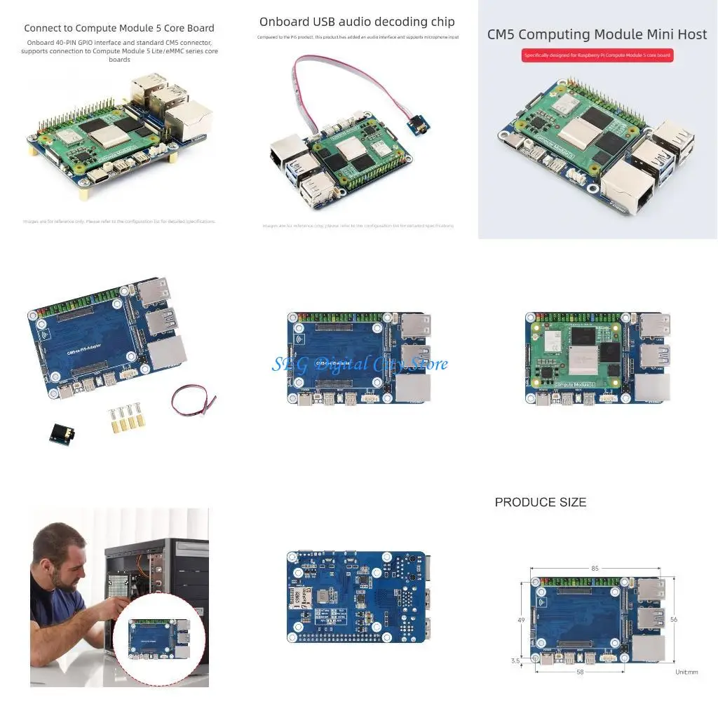 U75B Fast Speed ​​RJ45 HDTV Sound Poard Установка для CM5 для CM5