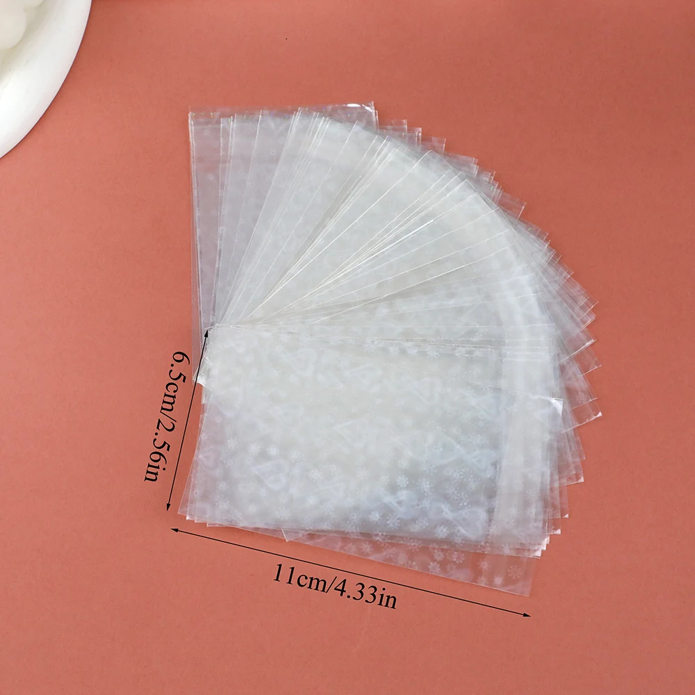 50pcs Transparent Photo Protector Sleeves Holographic Card Cover Idol Photo Storage Bag Card Film Photo Card Packing Supplies