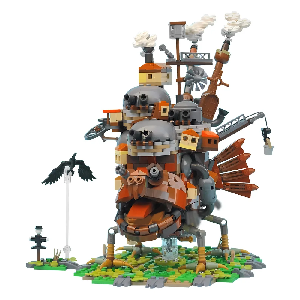 

MOC Japanese Anime Castle Kit Building Blocks Cartoon Frog Castle Steampunk Castle Architecture Bricks Toy Adult Gift
