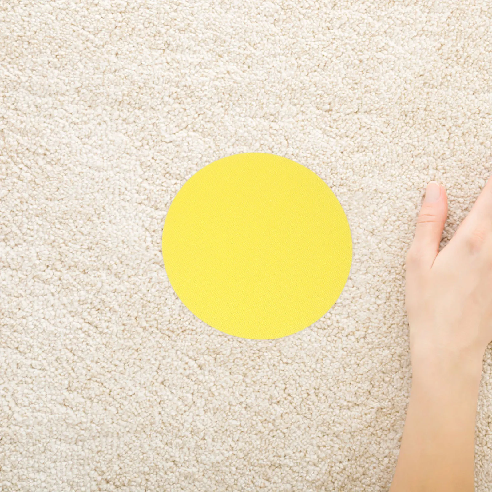 

30Pcs Round Color Carpet Markers 12.5cm Nylon Stickers for Classroom Game Educational Fun