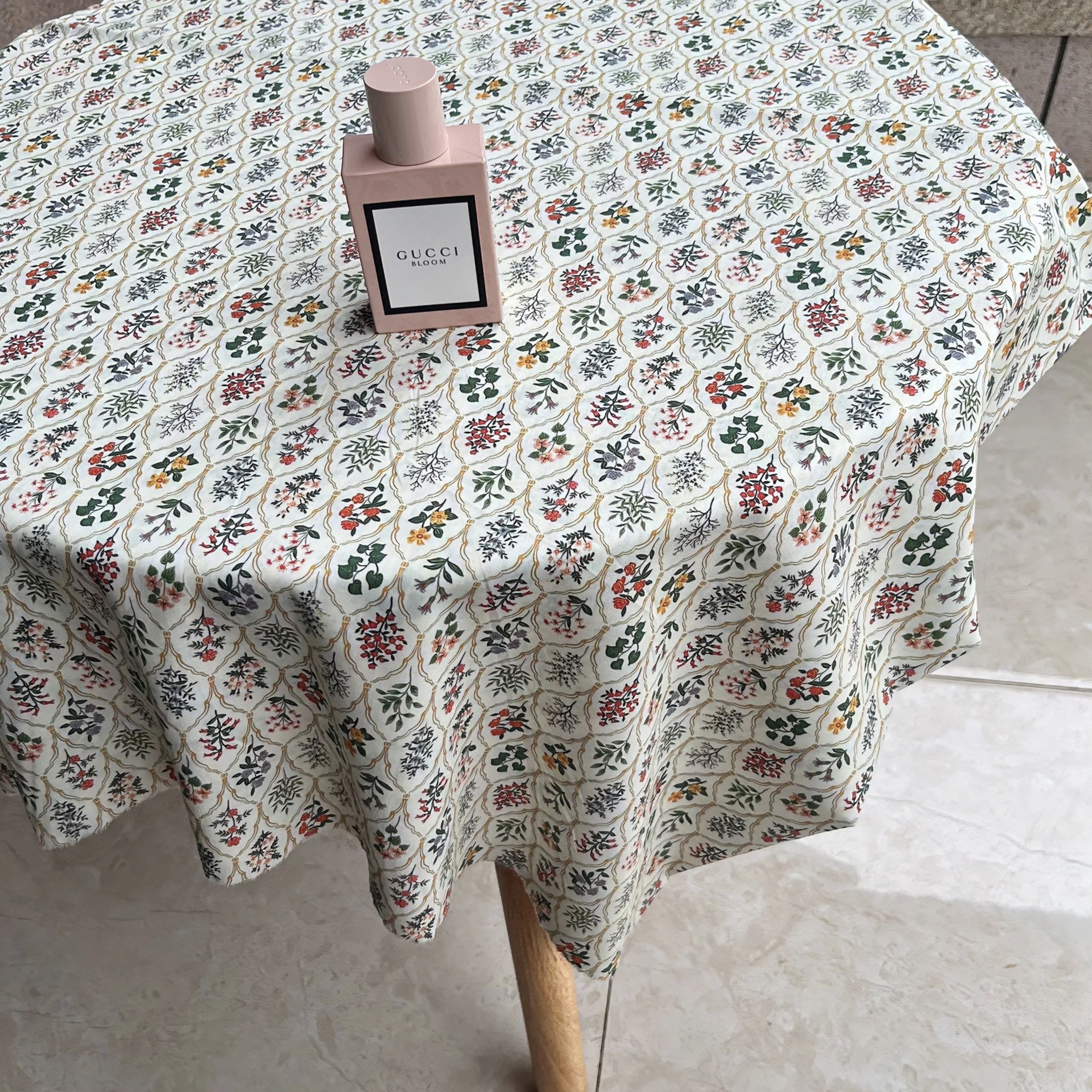 Soft Breathable Cotton Fabric Showcasing Vivid Botanical inspired Patterns Perfect for Garment Design Quilting and Home Decor