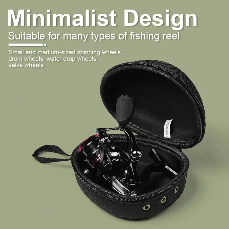 Portable EVA Fishing Reel Bag Protective Case Cover For Drum/Spinning/Raft Reel Fishing Pouch Bag Fishing Accessories