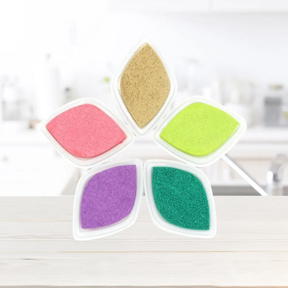 Premium Multicolor Ink Pads Set for Scrapbooking DIY Crafting Stamping Finger Art Color Recognition Kids Creative Activity