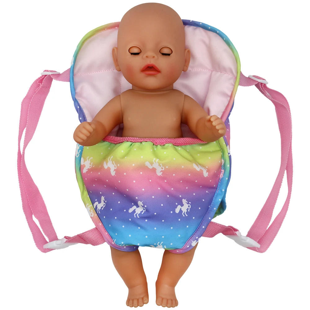 43cm Baby Dolls Carry Bag Doll Accessories 18 Inch Girl Doll Backpack Bag
